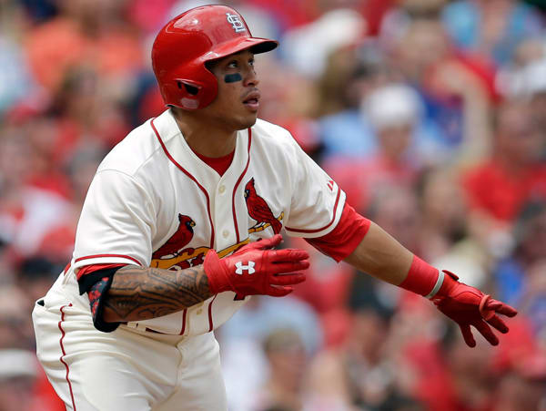 Kolten Wong had posted a TK line to start the season. (Jeff Roberson/AP)